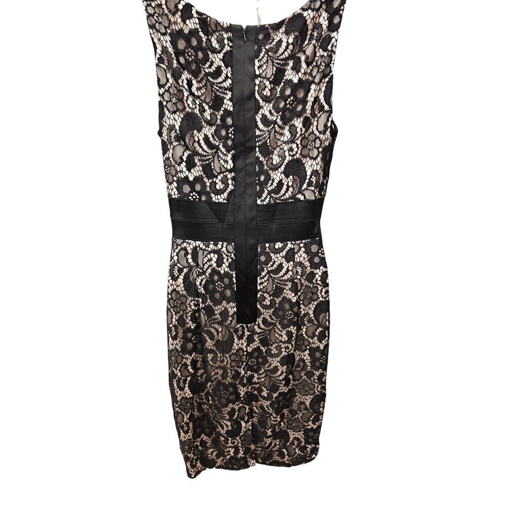 JAX sz 8 formal form fitting mixed media lined cocktail sexy coquette dress EUC - Picture 3 of 11